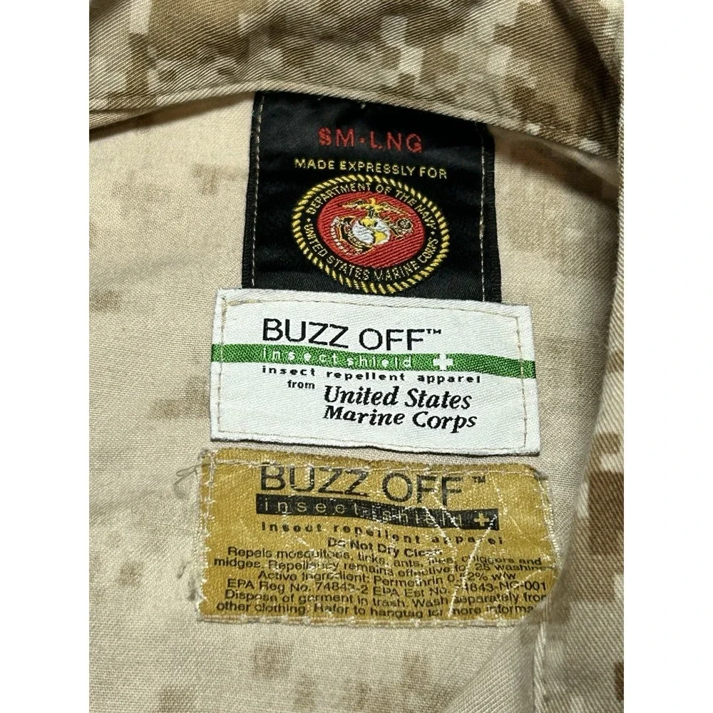 Authentic USMC Desert MARPAT Digital Camo Blouse Small Tall